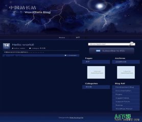 Wordpress Stormy Night模板