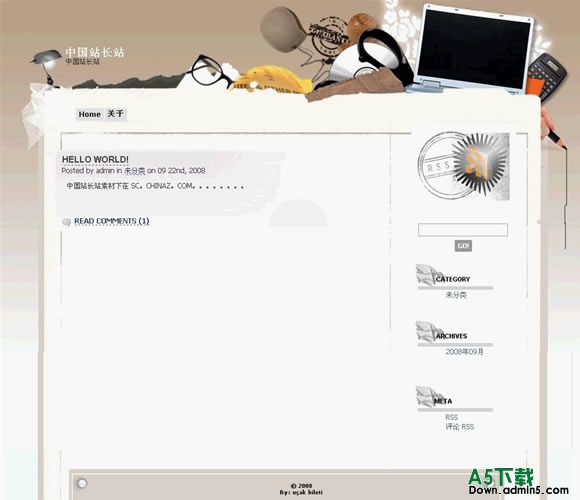 Wordpress Desktop模板