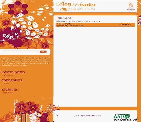 Wordpress Early模板