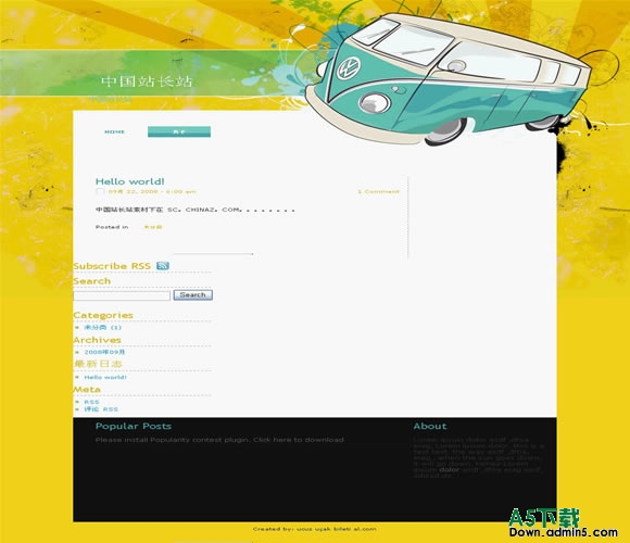 Wordpress Vw Retro模板