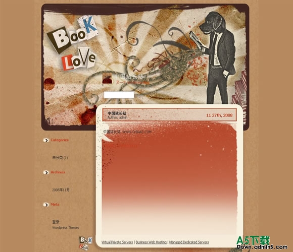 Wordpress Book Love模板