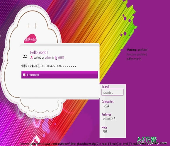 Wordpress Little Ghost模板