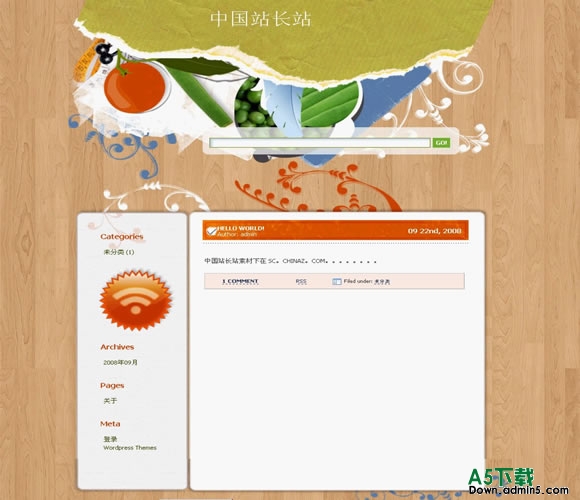 Wordpress Healthy Diet模板