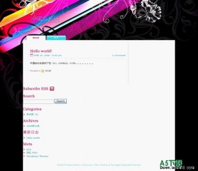 Wordpress Neon Stripes模板