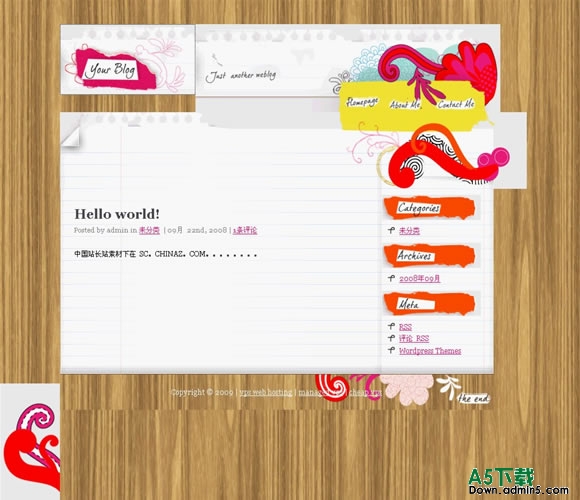 Wordpress Sketch模板