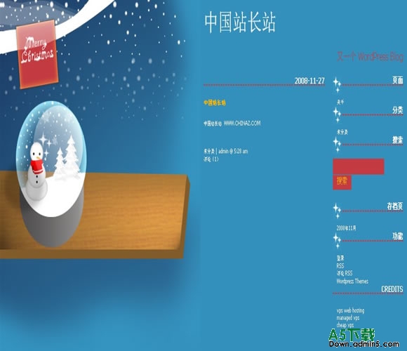 Wordpress snow-globe模板