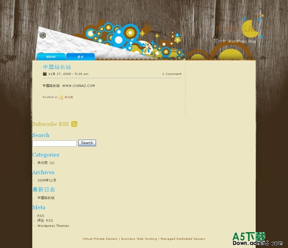 Wordpress bubble模板