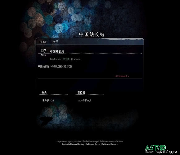 Wordpress Night Lights模板
