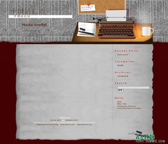 Wordpress Typist模板