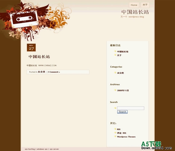 Wordpress Kassetten模板