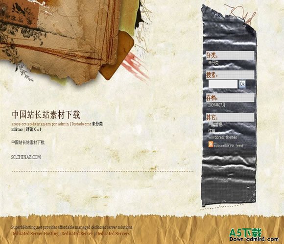 Wordpress Scraps模板