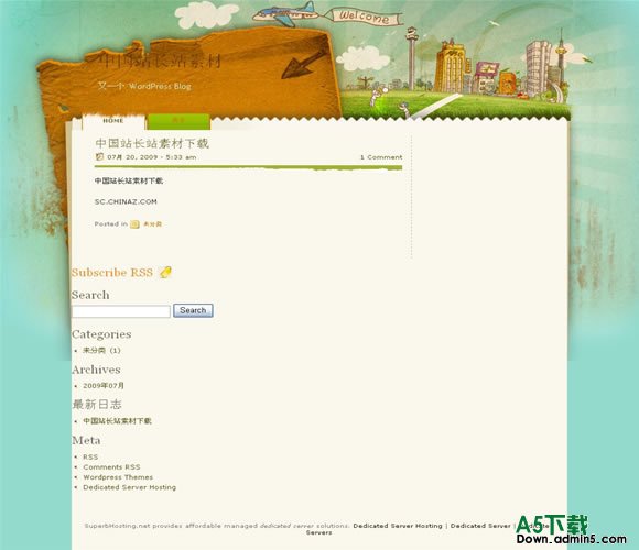 Wordpress Welcomeland模板