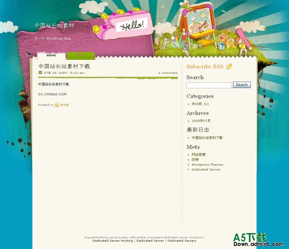 Wordpress Drawing模板