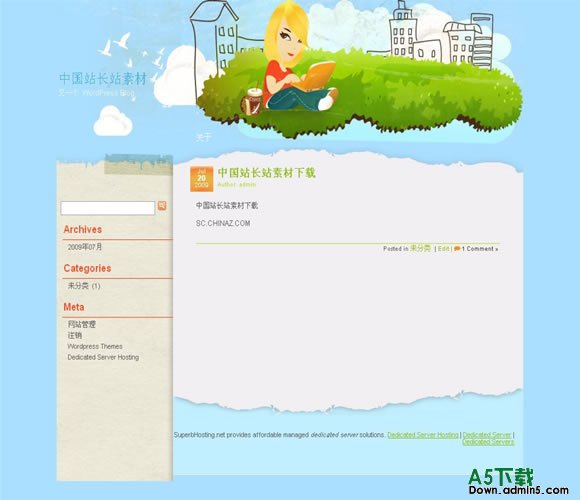 Wordpress Laptop模板