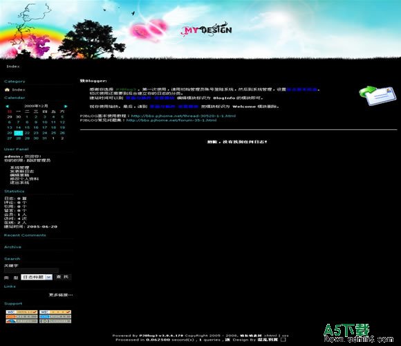PJBlog3 回到过去模板