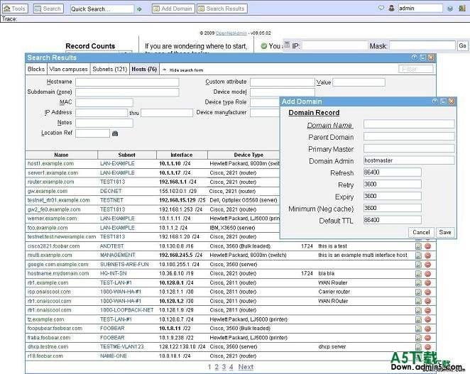 OpenNetAdmin主机管理系统