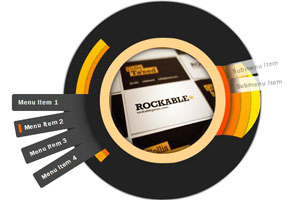 CSS3车轮导航菜单特效