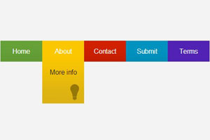 jQuery实现的平滑动画导航