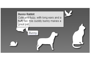 css3不同区域显示提示信息