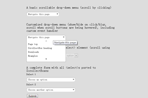 jquery自动滚动下拉列表框