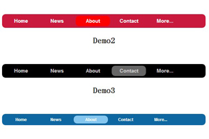 jQuery导航条动画特效