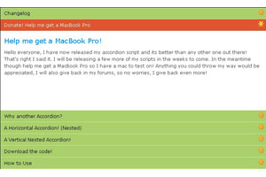 jquery多功能手风琴