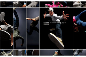 jquery图片墙手风琴