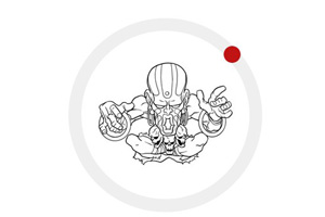 jquery卡通圆圈可旋转特效