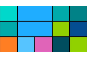 Metro瀑布流布局效果