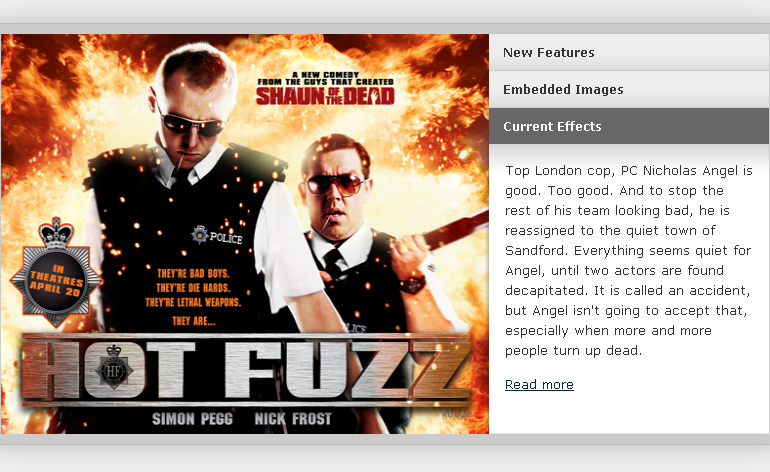 jquery自动手风琴滑动预览特效