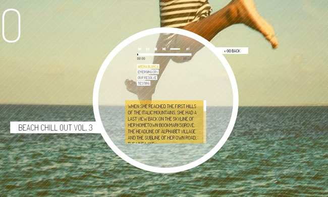 圆形音乐播放器