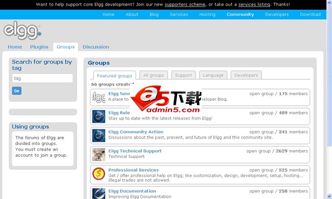 Elgg开源SNS系统下载