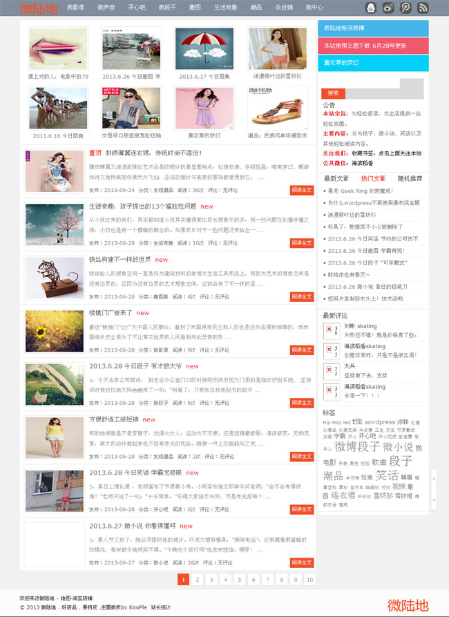 wp修改版KooPle主题