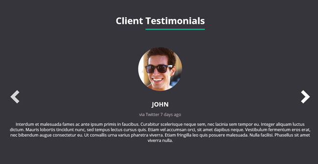 jQuery客户感言展示特效