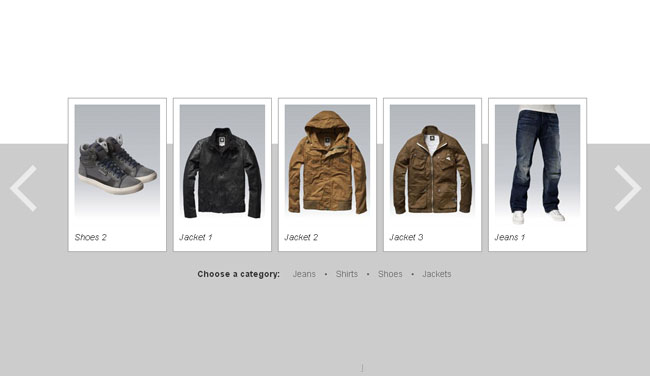 产品筛选展示代码