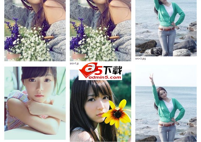 jquery随机图片瀑布流无限加载