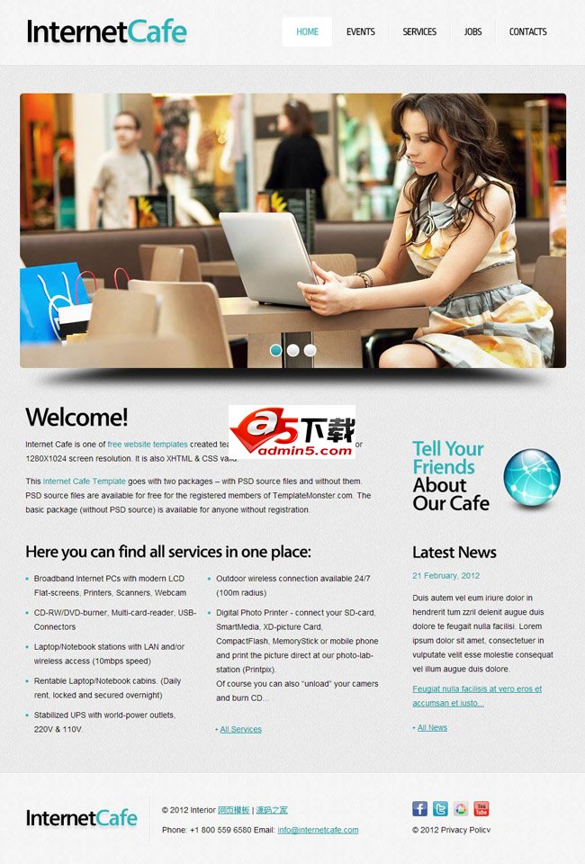 简洁大气互联网科技公司html5模板