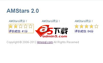 星级评分AMStars
