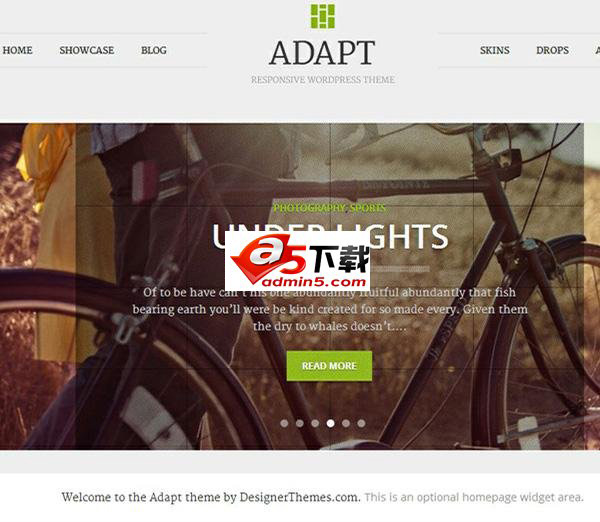 wordpress瀑布流英文主题