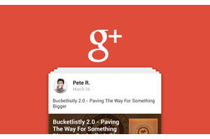 google Plus标题内容动画特效