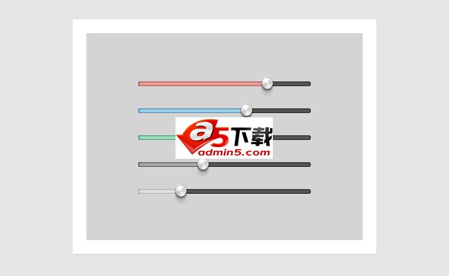 HTML5仿Chrome样式控制滑杆动画