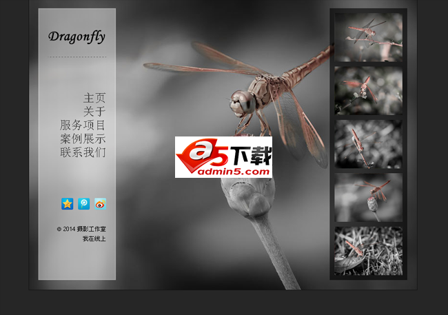HTML5摄影工作室网站源码