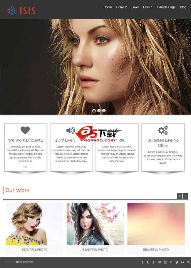 wordpress博客主题isis