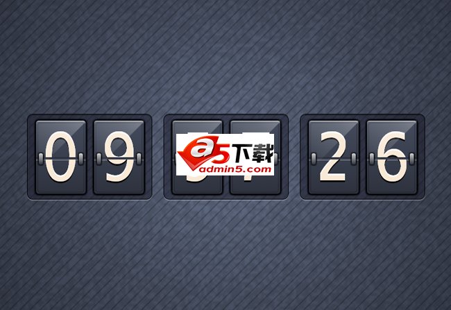 超酷jQuery+CSS3翻页时钟动画