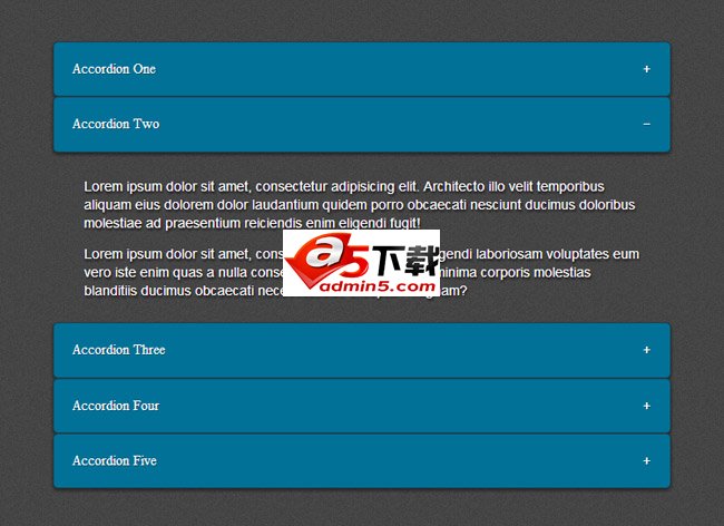 jQuery手风琴插件