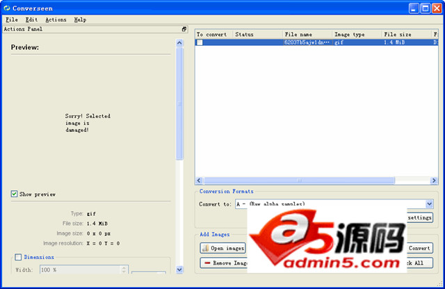 图像格式批量转换器(Converseen)