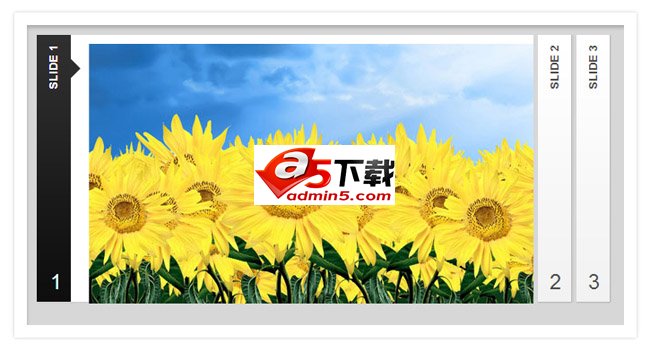 横向手风琴图片滑块