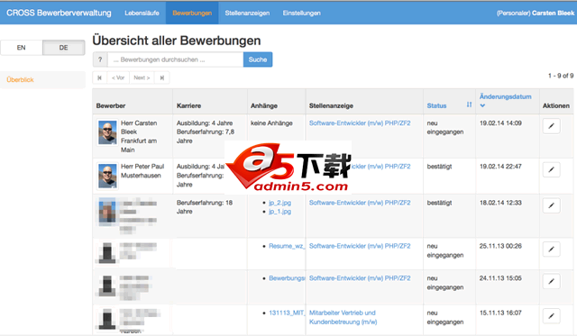 工作和求职管理系统