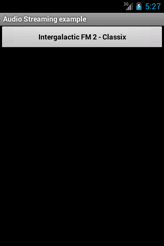 Simple Audio Streamer