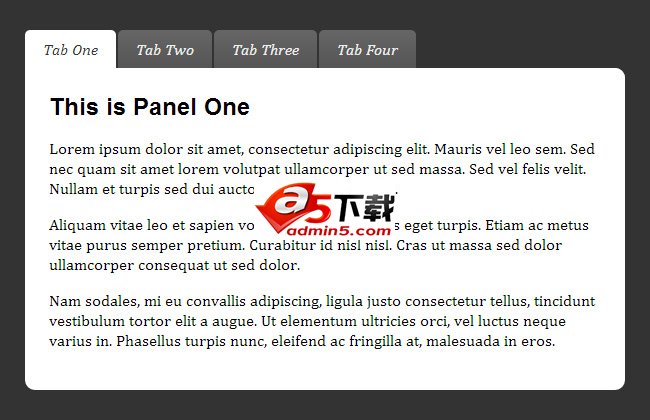 CSS3淡入淡出Tab菜单